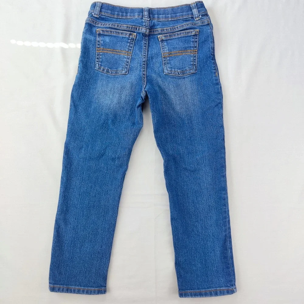 Carter's Jeans Kids Size 6 Blue Straight Leg Denim Pants Casual Classic Wash